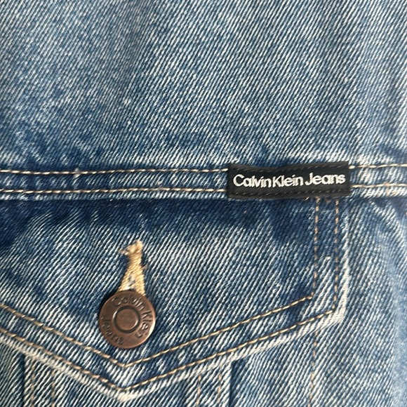 Calvin Klein blue jean vest size small new - Picture 6 of 8